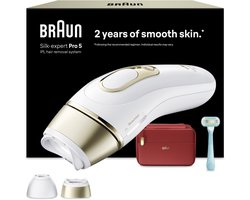 Braun IPL Silk·expert Pro 5 - IPL ontharingsapparaat - PL5221 - Ontharing Voor Thuis - 2 Opzetstukken