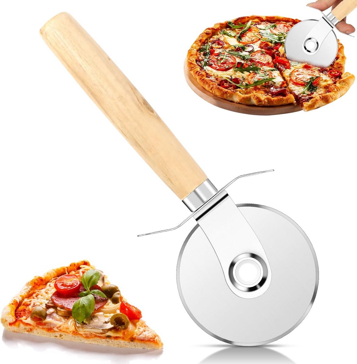 Vaatwasmachinebestendige Pizzasnijder - Perfecte Pizza Snijmes voor Thuis