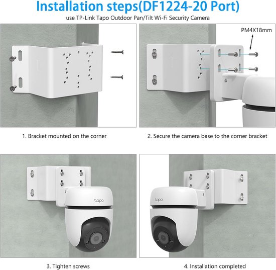 Hoekhouder voor TP-Link Tapo C500/C520WS/C530WS/C510W/C51A/C52A/C501GW WLAN Beveiligingscamera Buiten van Merkloos — afbeelding 5