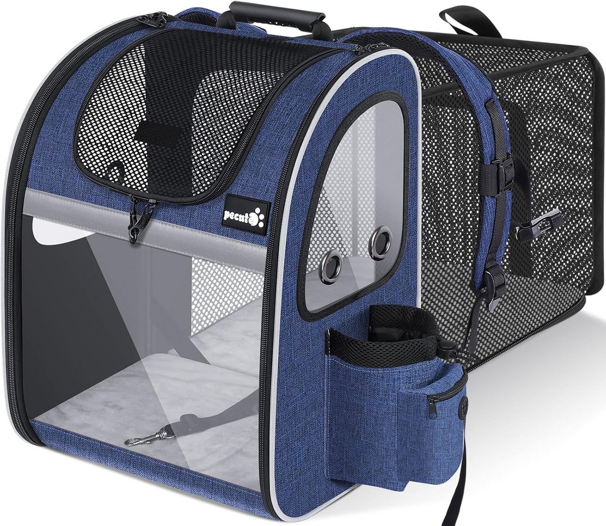 Uitbreidbare Draagtas voor Honden en Katten - Ventilated Pet Carrier voor Kamperen en Wandelen