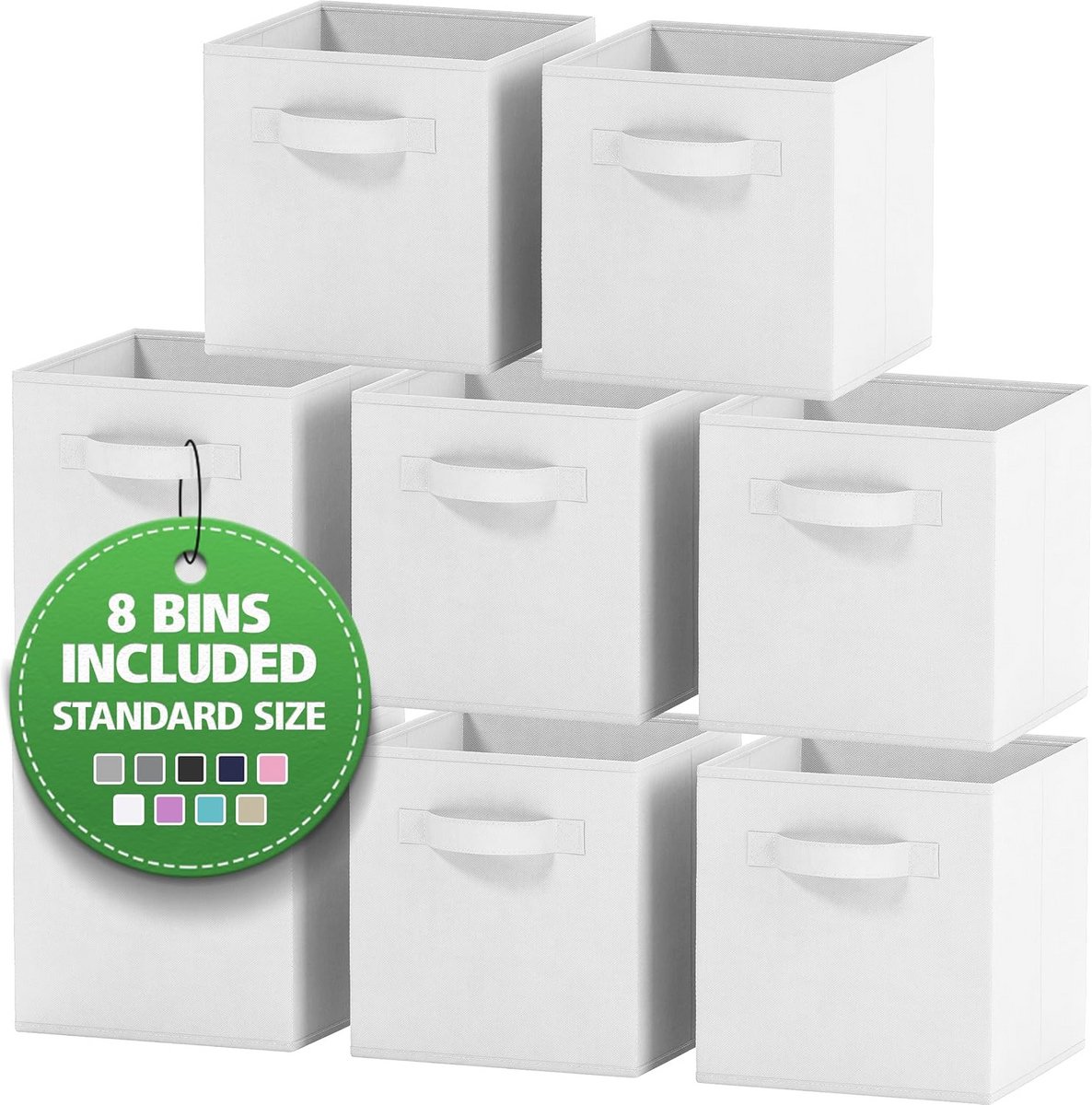 Opbergmanden Set van 8 - 11 Inch Kubus Organizers voor Thuis en Kantoor