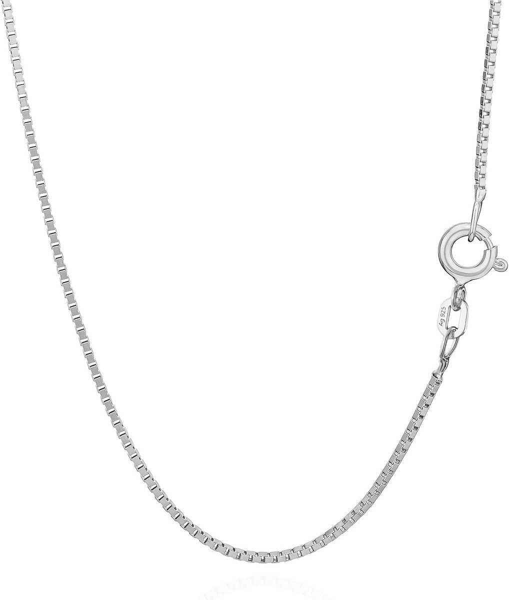 Fijne Venetiaanse Ketting 925 Zilver, 0,90 mm - Unisex Collier