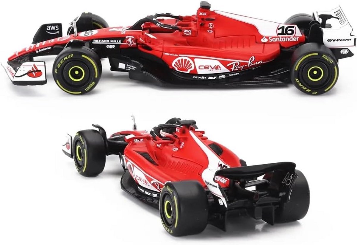 Formule 1 F1 schaalmodel auto Charles Leclerc nr. 16 Las Vegas 2023 - DieCast 1/43