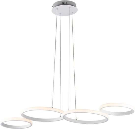 LED wandlamp Joint_W, ovaal, 58 cm, wit, metaal LED wandlamp Joint_W, ovaal, 58 cm, wit, metaal