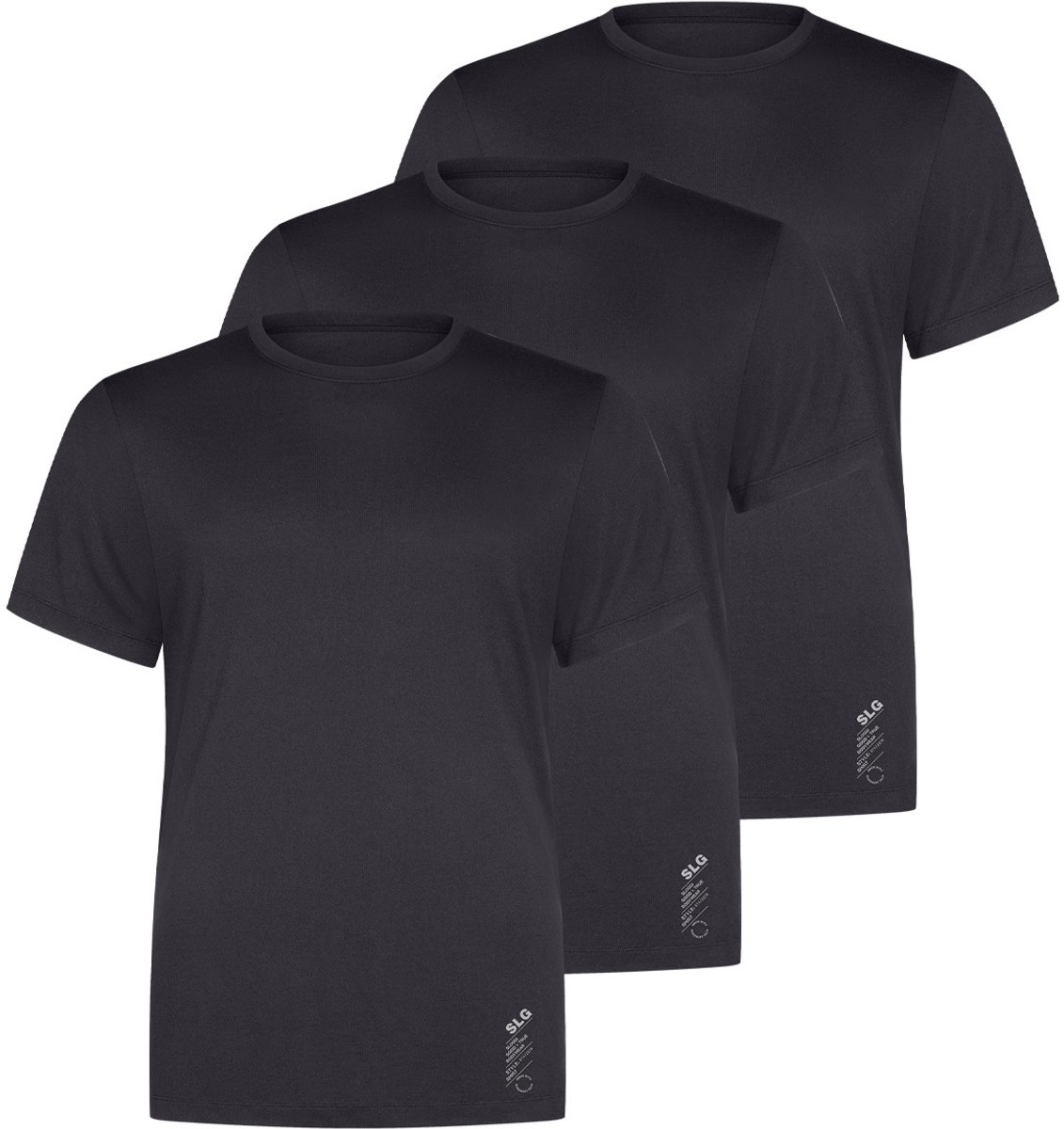 sloggi Heren onder t-shirts 3 pack SLG Base Soft
