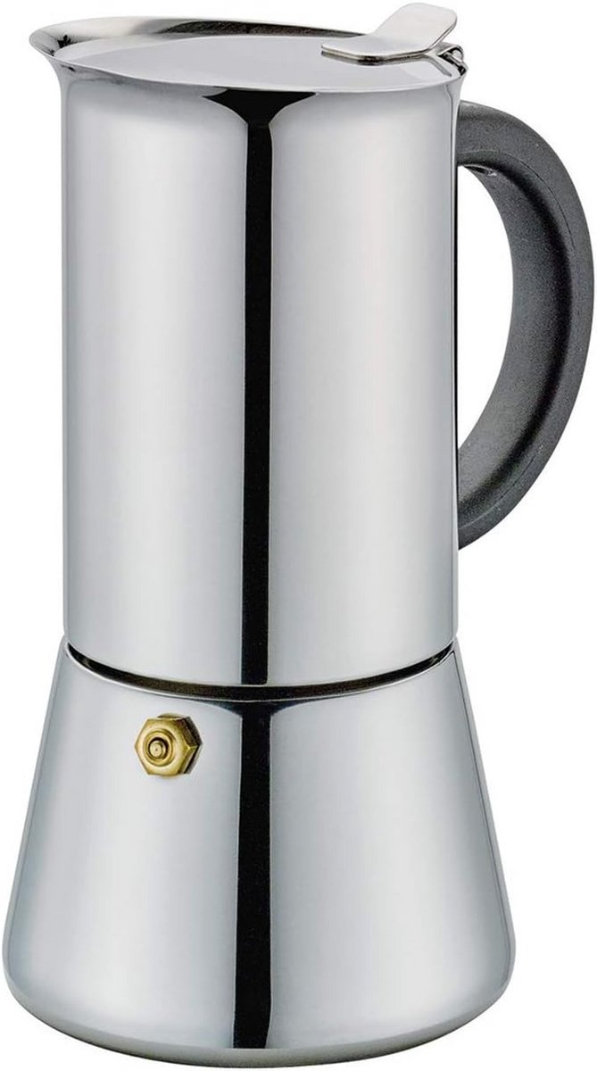 RVS Espressopot 4 Koppen - Geschikt voor Inductie - Authentieke Moka Express