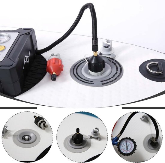 Universele SUP Ventieladapter voor Compressor - Snel Opblazen van Paddleboards, Kajaks en Boten van Universele — afbeelding 4