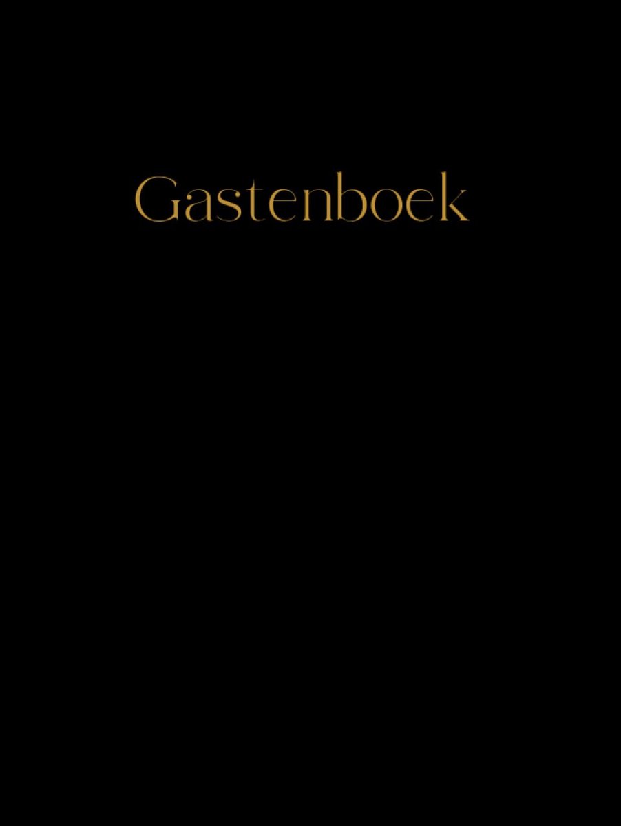 IMPERATORIS® Gastenboek - Neutraal - Voor Bruiloft, Trouwen, Afscheid, Uitvaart, Condoleance of Andere Gelegenheid - 150 Pagina's - Zwart