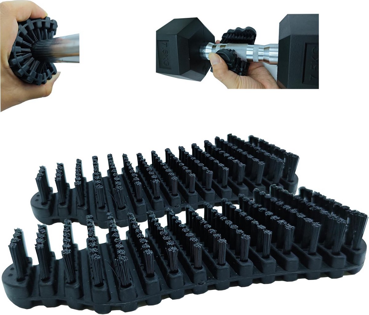 2 Stuks Barbell Borstel voor Reinigen en Onderhouden van Halters