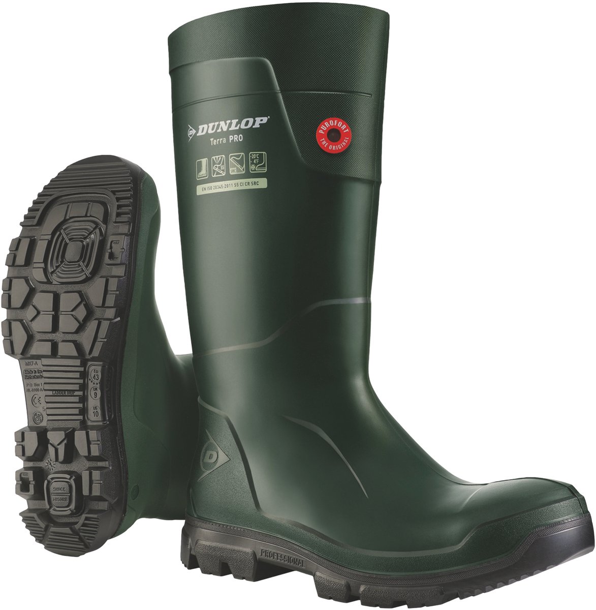 Dunlop Footwear Purofort Terra Pro Laarzen Zwart EU 42 Man
