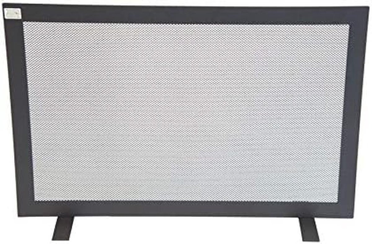 Vonkenscherm Ijzer Open Haard 80x50 cm - Vonkenrooster Smeedijzer Haardbescherming