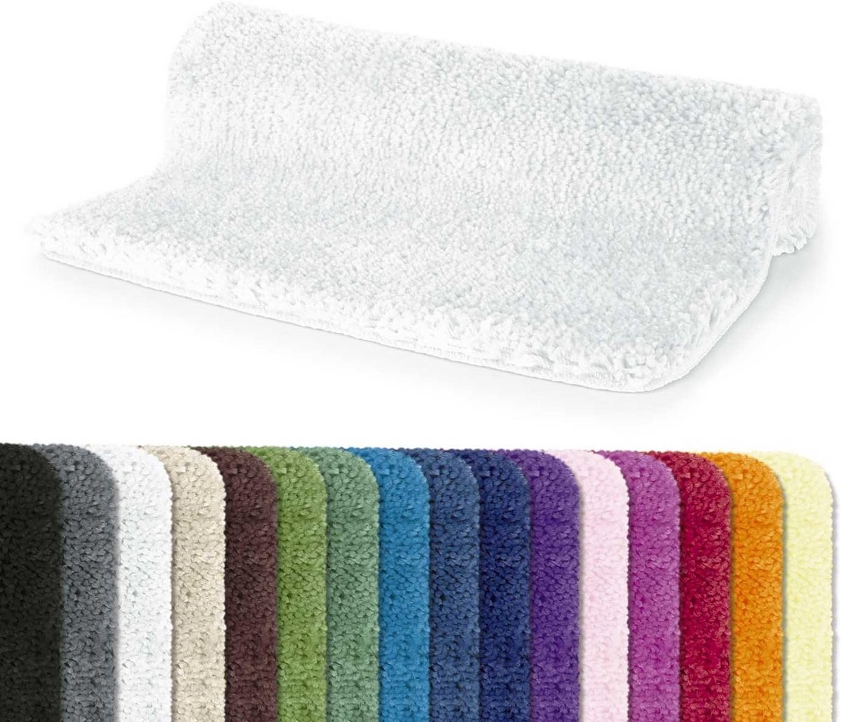 Luxe Hoogpolige Microvezel Badmat Antislip en Geschikt voor Vloerverwarming – 80x150 cm Wi