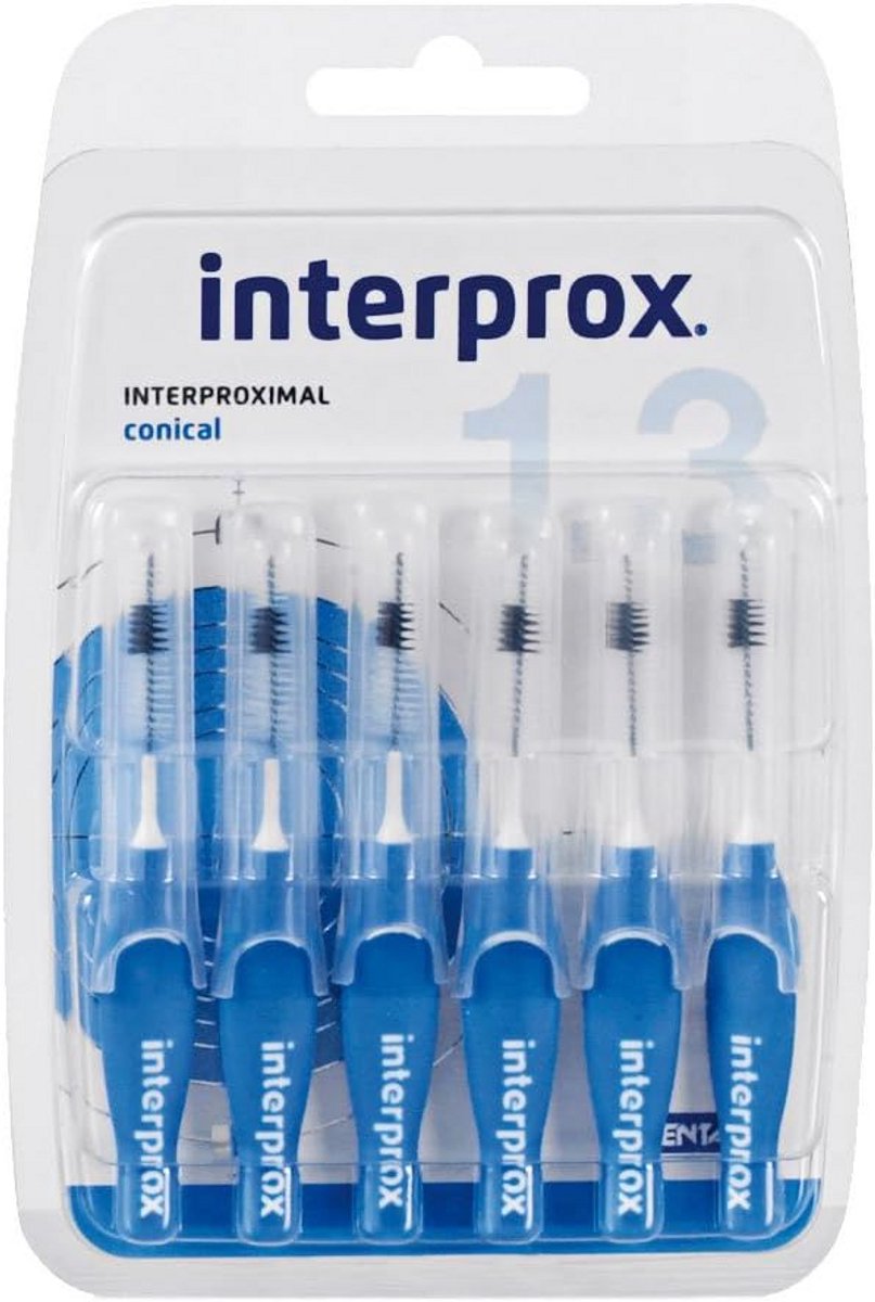 Interdentale Ragers Blauw Conisch 6 Stuks Mondhygiëne Reiniging