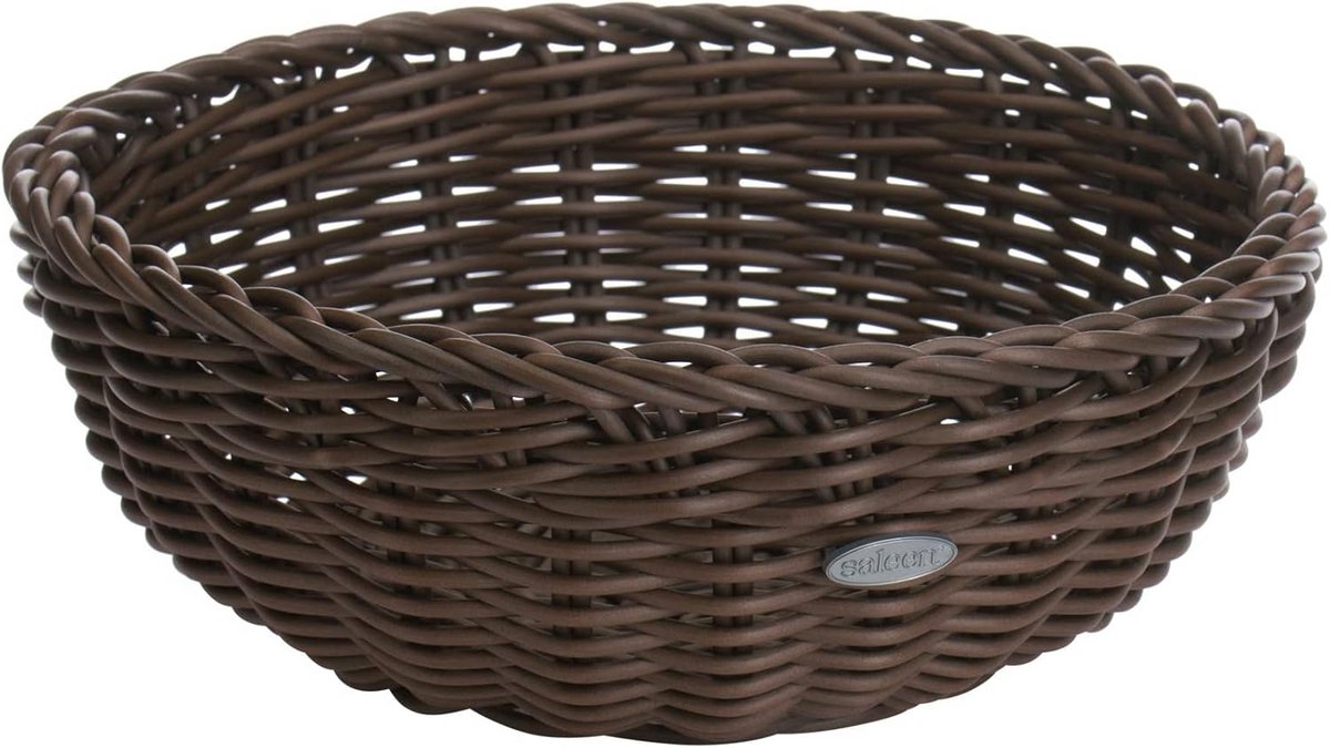 Ronde Serveermand Circa 23 cm Kunstvezel Bruin Vaatwasmachinebestendig