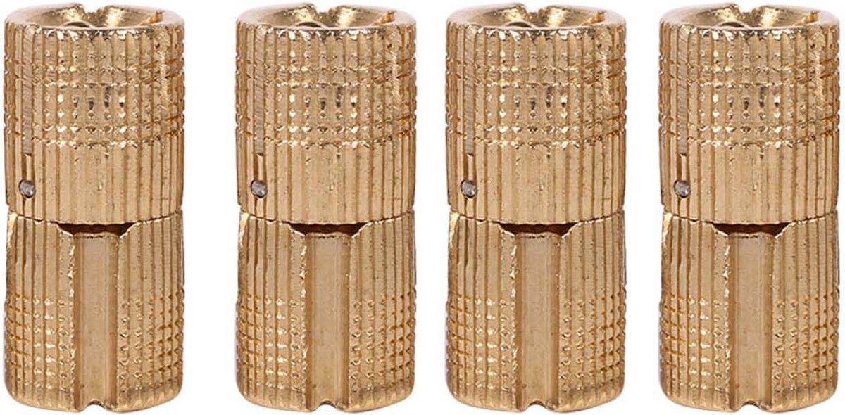 Set van 4 Onzichtbare Scharnieren Messing Barrel Scharnieren Verborgen Scharnieren voor Kleine Houten Doos