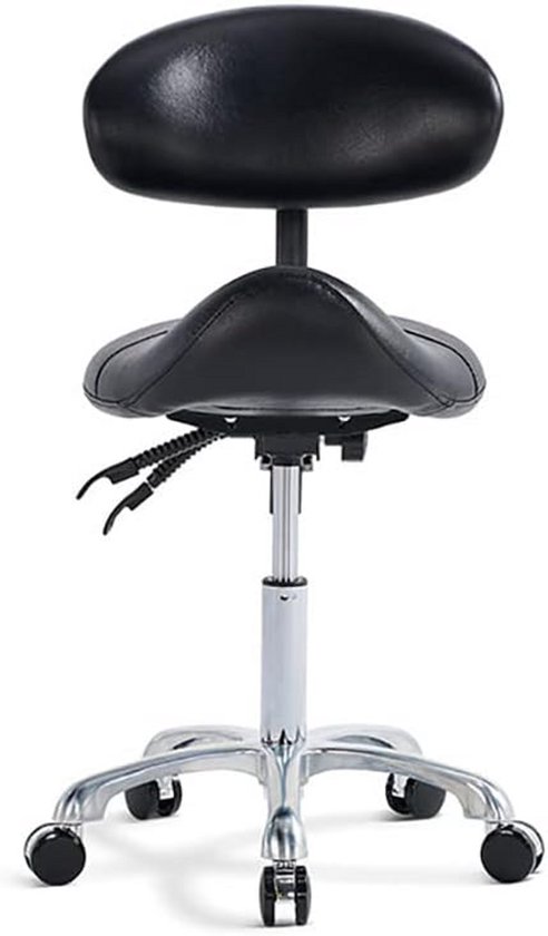 Zadelstoel, Opklapbare Zadelkruk, Ergonomische Kruk Met Wielen, Verstelbare Hoogte En Laadvermogen 165 Lbs For Thuiskantoor Salonwinkel(Color 2