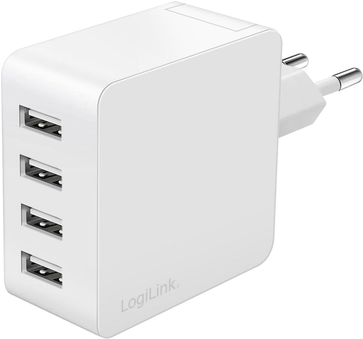 USB Laadadapter met 4 Poorten (24W) en Meervoudige Apparaatbescherming