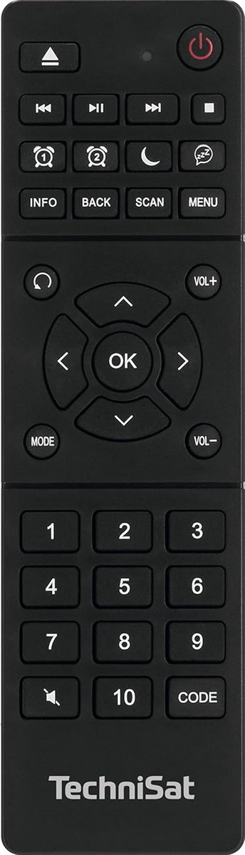 Universele Leerbare Afstandsbediening voor DAB+ Radio Ontvangers