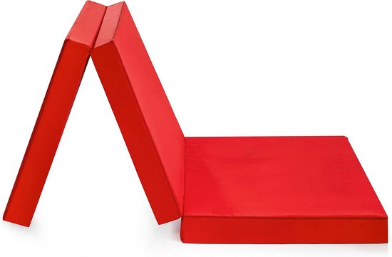 Badenia Trendline Opvouwbare Gastenmatras, Microvezelovertrek, 196 x 65 cm, Zwart