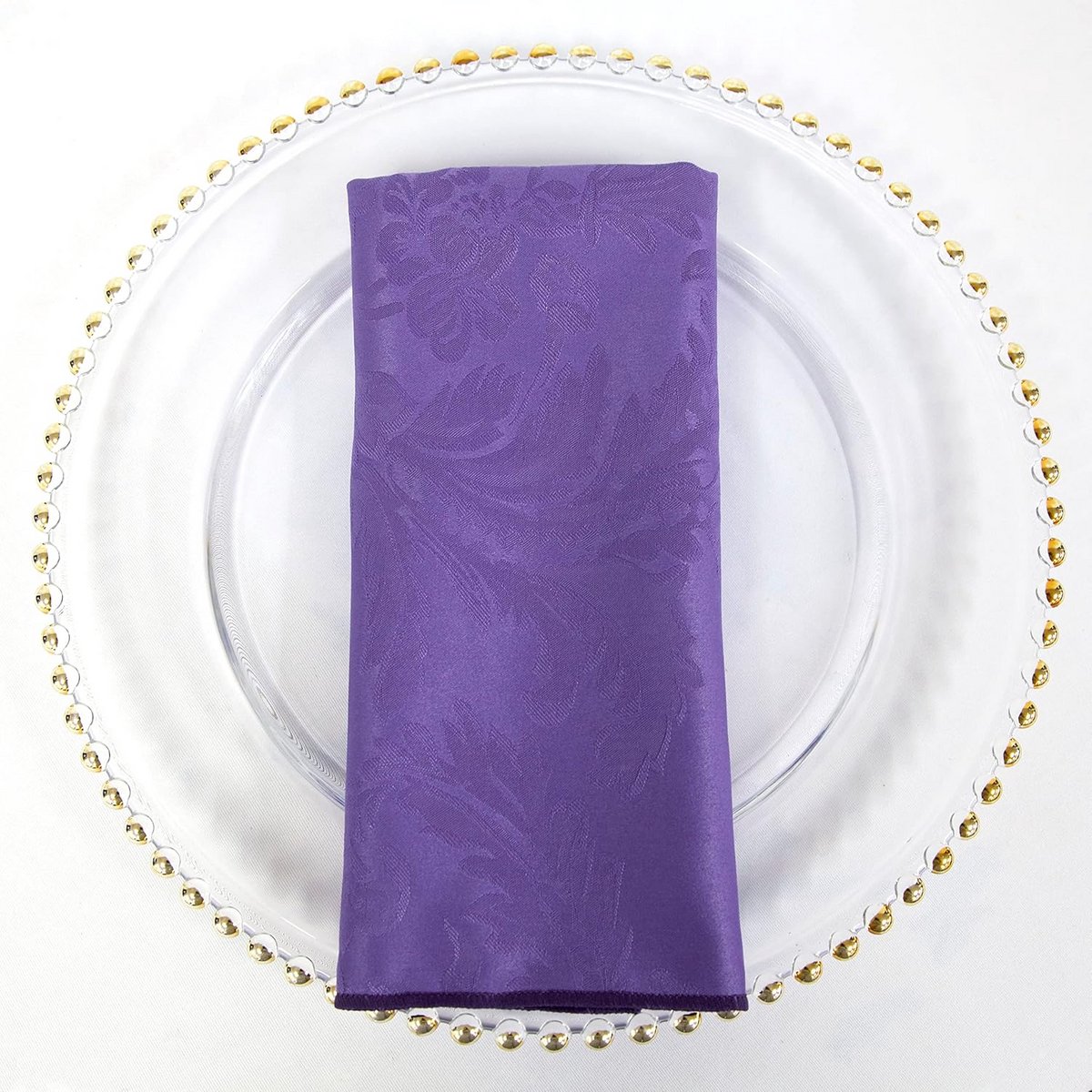 Damast Tafelkleed en Servetten Set in Diverse Kleuren en Maten