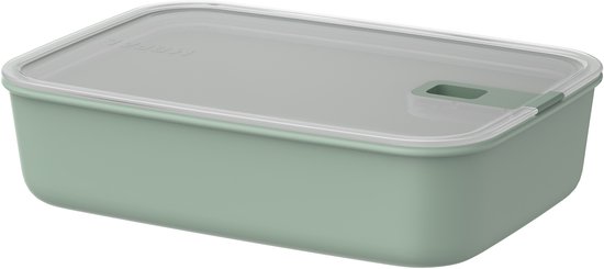 Mepal Boîte de conservation EasyClip - 2,25 l - Boîtes de conservation avec fermeture coulissante - Convient pour micro-ondes, four à vapeur, réfrigérateur et congélateur - Nordic sage