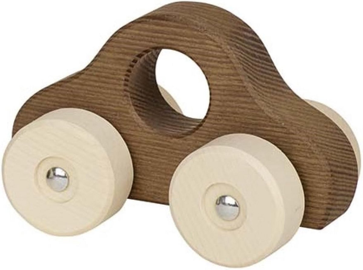 Houten Grijpauto Baby – Natuurlijk Hout Geschikt voor Kleine Handjes