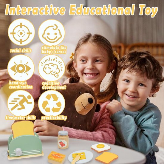 Jouéco houten toaster broodrooster - Fidget Toys Kopen