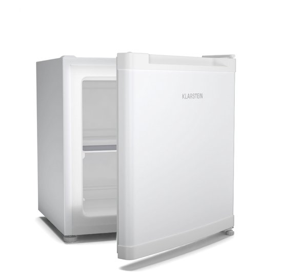 Klarstein Irene mini-vriezer, 31 liter koel-vriescombinatie met temperatuurregeling van -24°C tot 10°C, energiezuinig, stil (38 dB), voor slaapkamers en kleine ruimtes, compact ontwerp – Vrieskast Diepvrieskast – 4-Sterren – Freezer