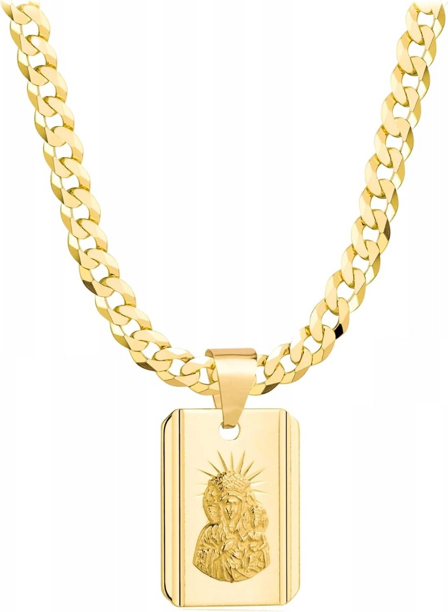 Herenketting Goud 585 Koningsschakel - Halsketting voor Heren