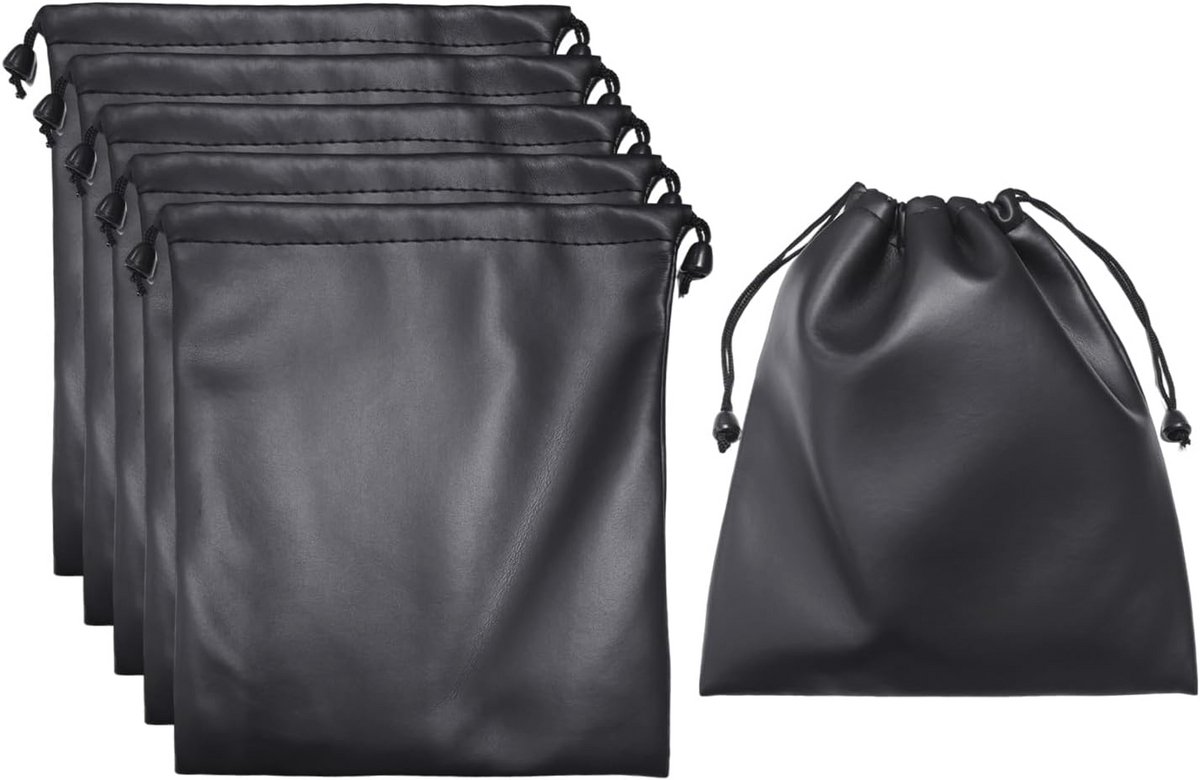 Opbergtas met trekkoord - 5 stuks - Draagbare, waterdichte tas voor digitale accessoires