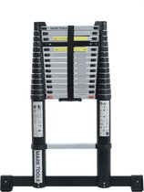 MARK TOOLS PRO Telescoopladder - 4,80 meter - met Stabilisatie Balk en Soft closing - INCLUSIEF LADDER HOES/TAS