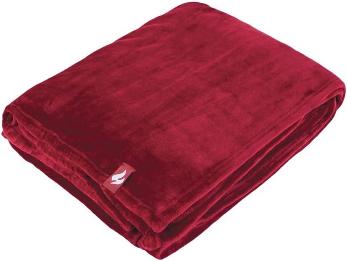 Zachte winterwarme luxe thermische fleece deken - 180 x 200 cm