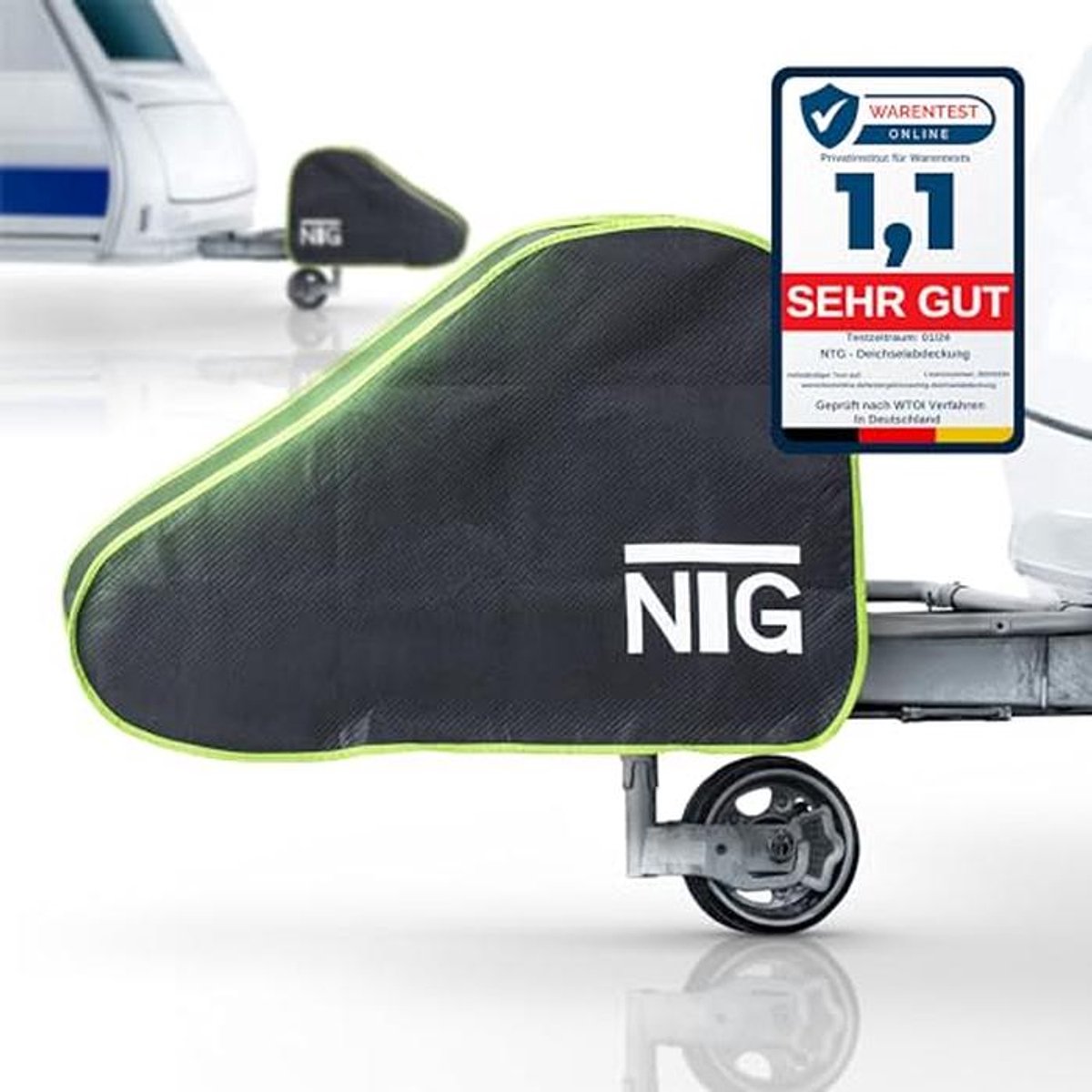 Universele Disselafdekking voor Caravans en Aanhangers - Waterdicht en Diefstalbeveiliging - XL Maat