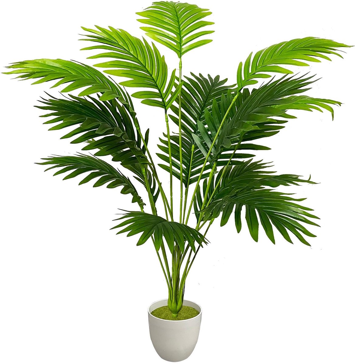 Unyqoos Levensechte grote palm kunstplant voor huis en kantoor decoratie Groen