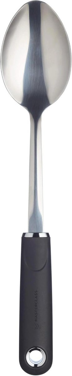 Kooklepel met Zacht Handvat van Roestvrij Staal - 33,5 cm