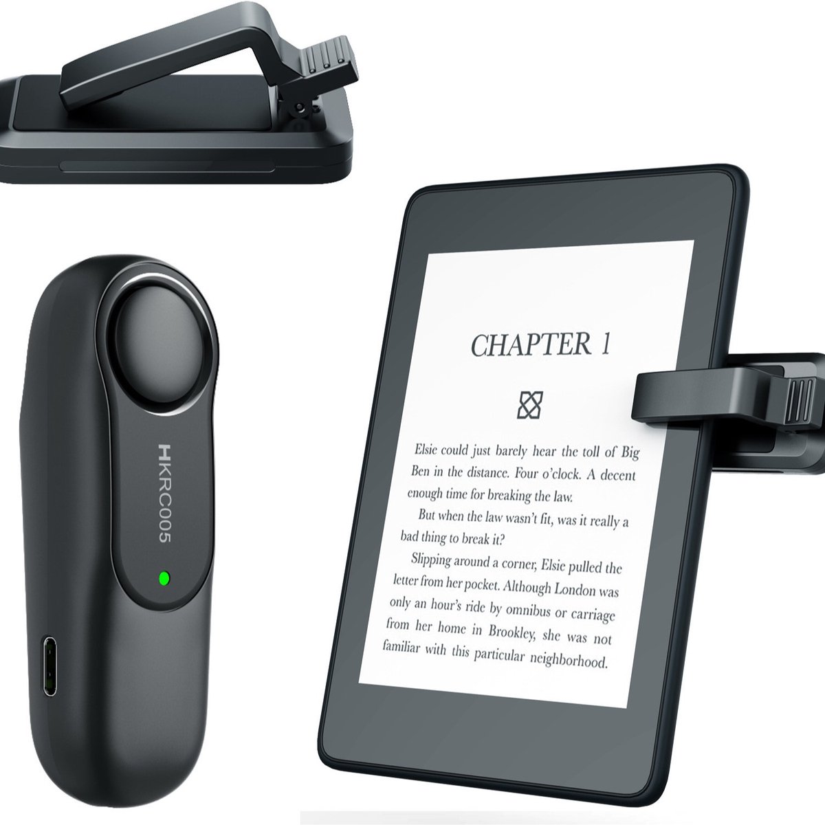Geschikt voor Kindle Paperwhite, iPad, tablets en e-readers, bladwijzer, Bluetooth-afstandsbediening, lezer, draagbare afstandsbediening, RF-afstandsbediening, bladwijzerapparaat