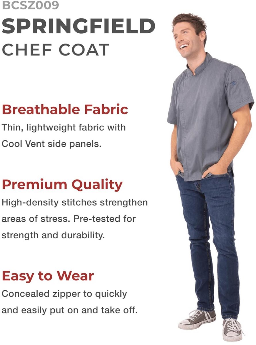 Chef's Jacket Ink Blue X-Large
