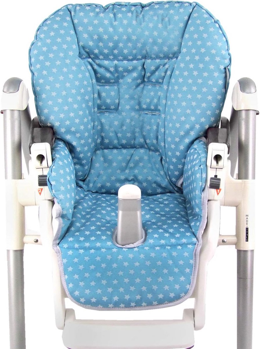 Zitkussen Vervangende Hoes voor Kinderstoelen - Sterren Turquoise
