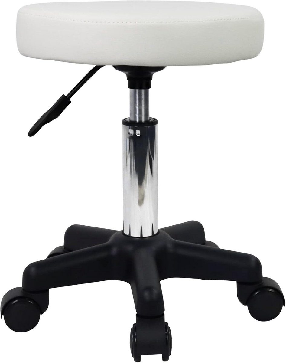 Verstelbare Ronde Rolling Kruk Met Wielen Voor Spa Salon Massage