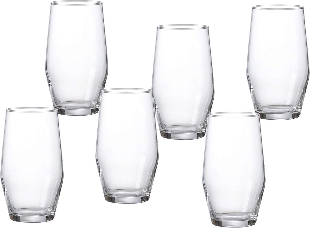 Longdrinkglazenset Salsa - 6-delige set van 480 ml, glazen voor elk drankje