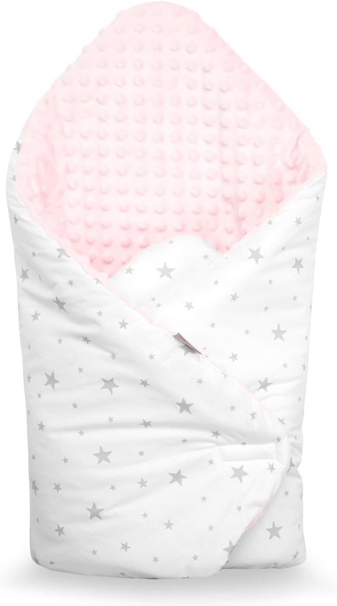 Inbakerzak voor baby's – winterversie – 100% katoen – omkeerbaar & multifunctioneel – Maxi comfort – 80 x 80 cm