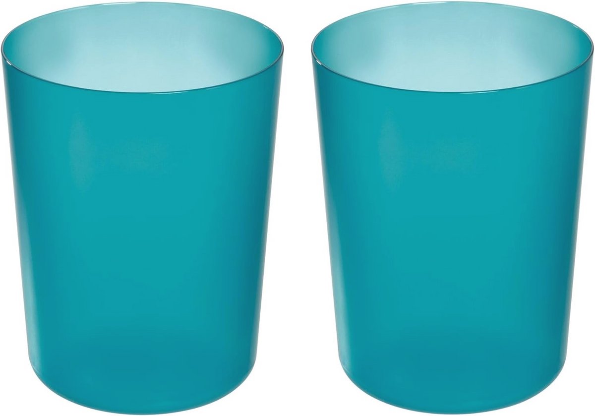 Ronde Afvalemmer voor Kleine Ruimtes - Teal