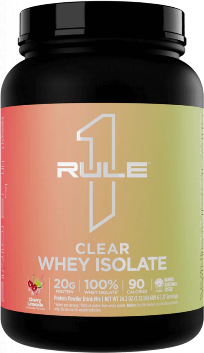 Rule1 R1 Clear Isolate (689g) Cherry Limeade - Eiwitten - Helder eiwit