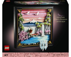 LEGO® Art Landschap met Japanse Kersenbloesems Wanddecoratie - 31218