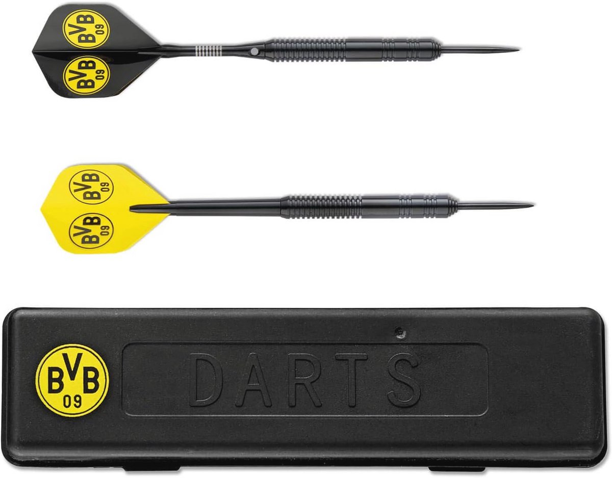 Dartpijl Set met Opbergdoos - Uniseks - Zwart/Geel - EU Maat