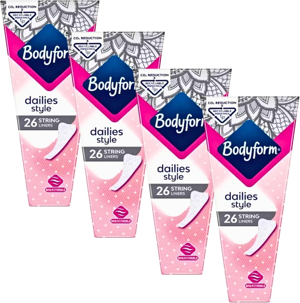 Extra dunne string inlegkruisjes met katoenzachte toplaag 120 stuks