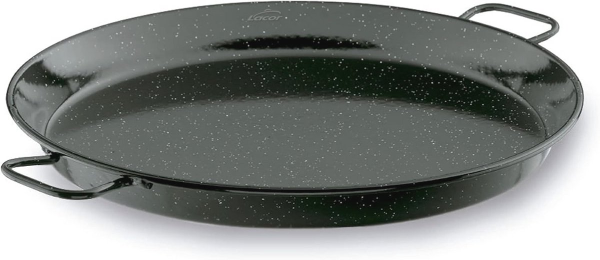 Mini Paella-pan van Smalt-ijzer - 32 cm, Ideaal voor Koken en Serveren