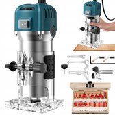 800W houtbewerkingsfrees- en sleuffreesmachine - Freesmachine - graveermachine - elektrische handfreesmachine - 30.000 tpm - 6 snelheidsinstellingen - voor houtbewerking, frezen en sleuven maken
