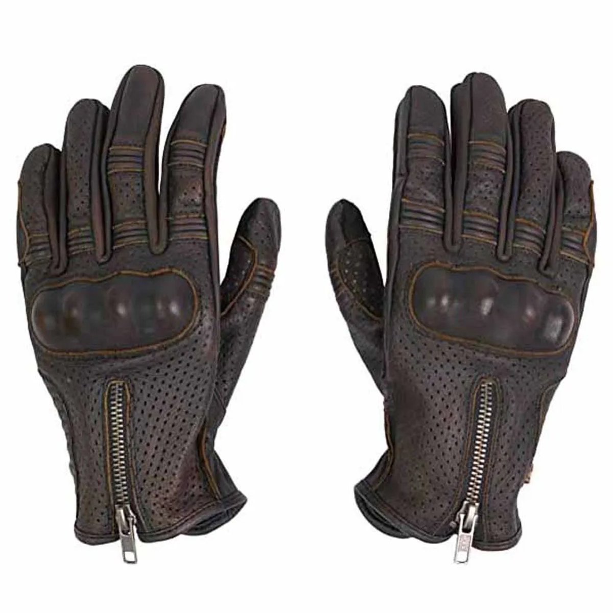 By City Amsterdam Leren Handschoenen Bruin M Man