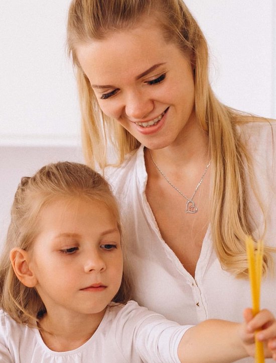 Ketting kinderen | Zilveren ketting met flamingo hanger